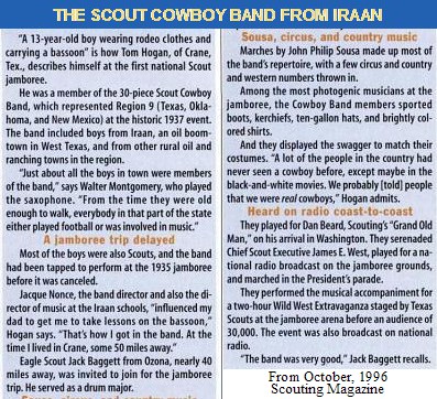 The Scout Cowboy Band from Iraan